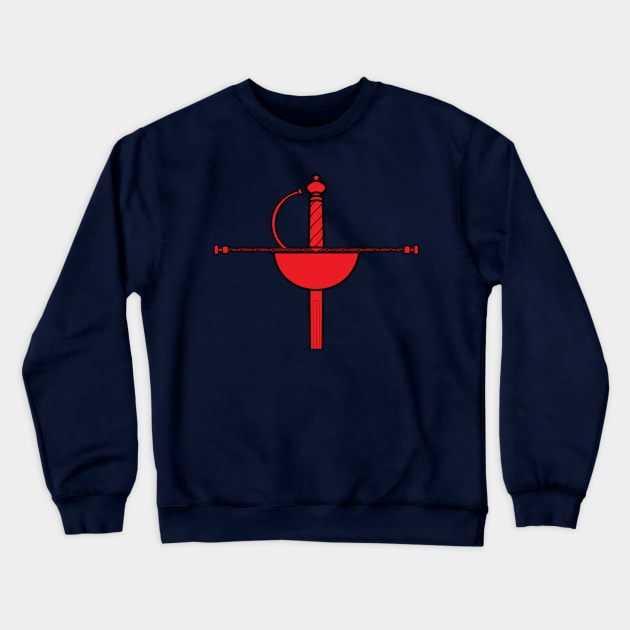 Red Cup Rapier Sword Garnish Crewneck Sweatshirt by PabloDeChenez